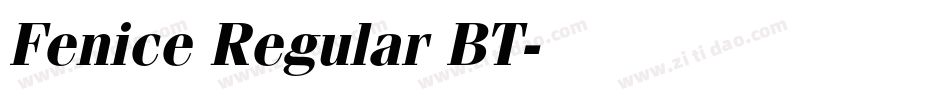Fenice Regular BT字体转换